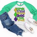  MARDI GRAS Raglan Tee | Toddler and Kids | 13 Designs