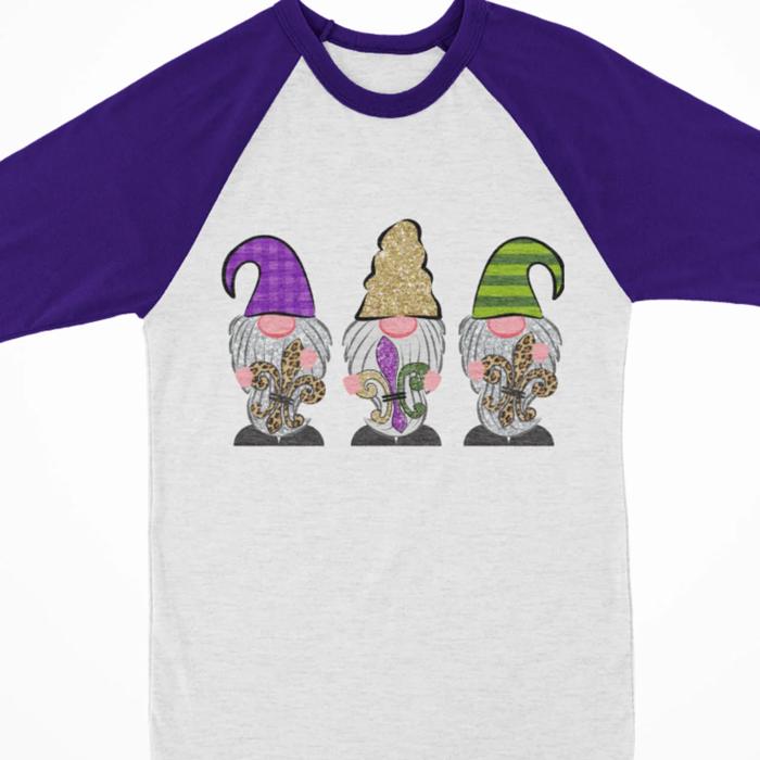 MARDI GRAS Raglan Tee | Toddler and Kids | 13 Designs