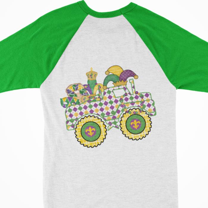 MARDI GRAS Raglan Tee | Toddler and Kids | 13 Designs