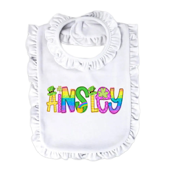 St. Patricks Day Name Bib Personalized