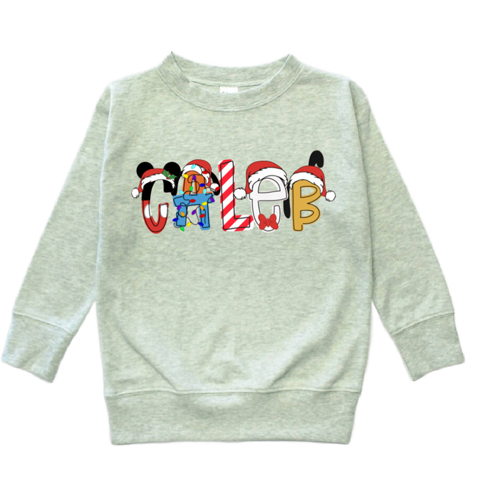 Holiday Character Name Tee Christmas Vacation  | 6 Designs | Sizes 2T-10Y
