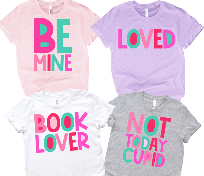 VALENTINE Sayings Tee ADULTS |12 Saying Options