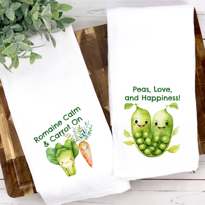 Fruits and Veggies Kitchen Towel Humorous | 2/$30| 10 Designs
