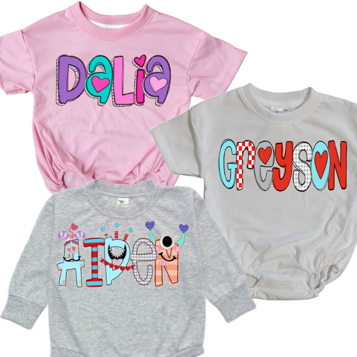 Valentine Name Bubbles | Babies | 7 Designs