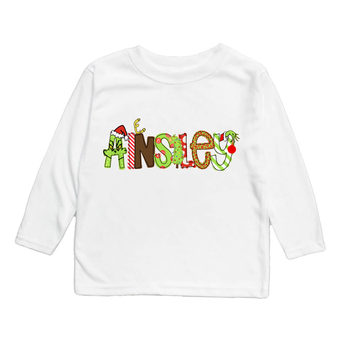 Holiday Character Name Tee Christmas Vacation  | 6 Designs | Sizes 2T-10Y
