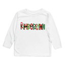  Holiday Name Tee Personalized Christmas Theme and Character | Sizes 2T-10Y | 8 Alphas