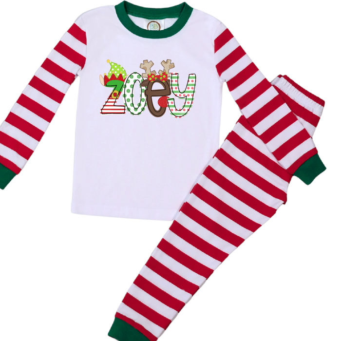 Holiday Personalized Pajamas | 8 Christmas Themes | Sizes 2T-6Y