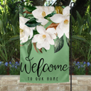  Garden Flag - Welcome Green Magnolia