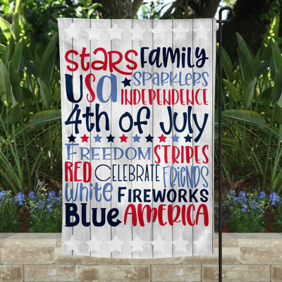 Garden Flag - Fourth of July Subway