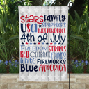  Garden Flag - Fourth of July Subway