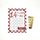 *I* Love About You Abstract Valentine Scratch Off Print - 14 Things I/We Love About You