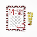 *We* Love about You Abstract Valentine Scratch Off Print - 14 Things I/We Love About You