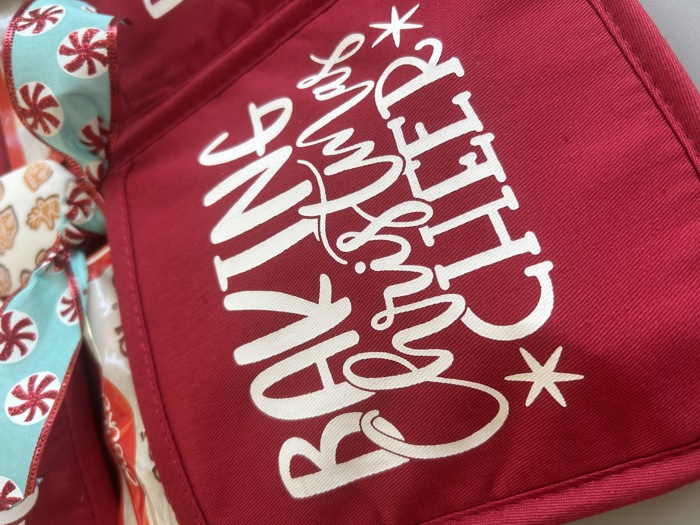 Cheerful Holiday Potholder with option to add a Spatula