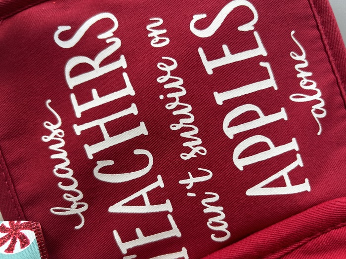 Teacher Potholder with option to add a Spatula