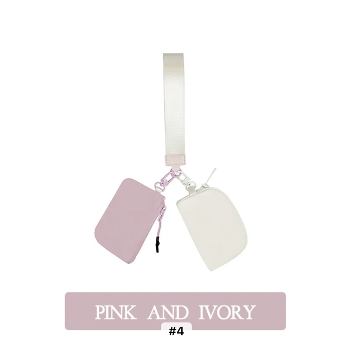 Dual Pouch Wristlet - 10 Color Options