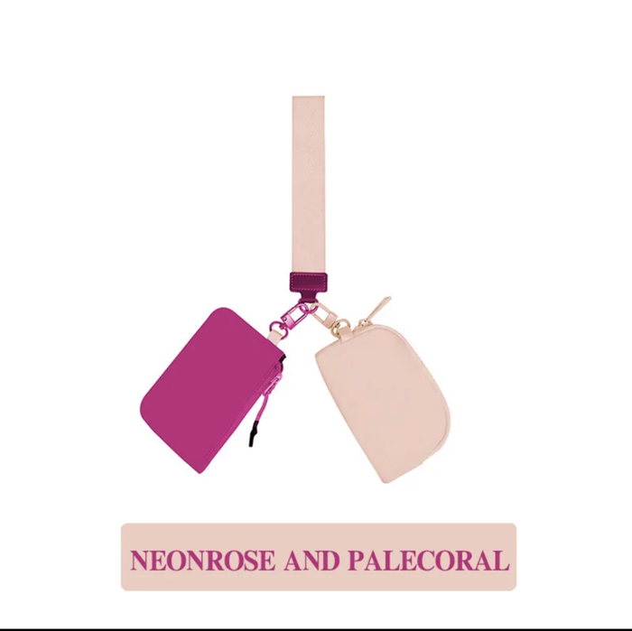 Dual Pouch Wristlet - 10 Color Options