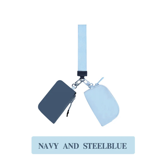 Dual Pouch Wristlet - 10 Color Options