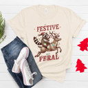 Festive But Feral Christmas Collection of T-Shirts