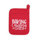 Baking Christmas Cheer Potholder Only Cheerful Holiday Potholder with option to add a Spatula