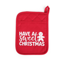 Have a Sweet Christmas Potholder Only Cheerful Holiday Potholder with option to add a Spatula