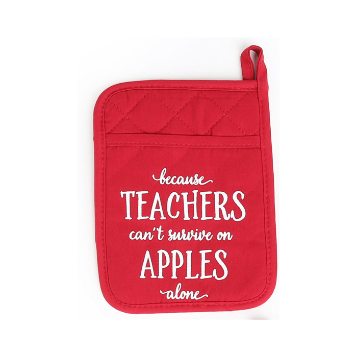 Teacher Potholder with option to add a Spatula
