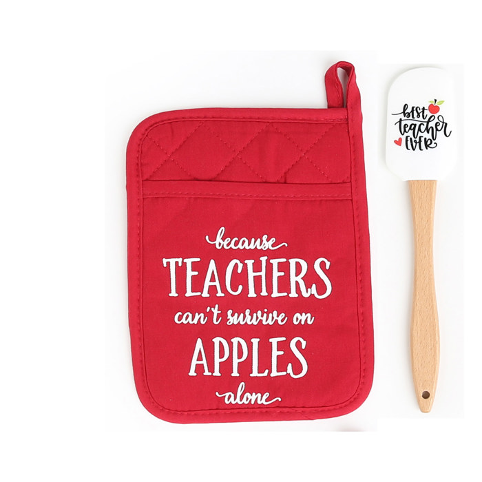 Teacher Potholder with option to add a Spatula