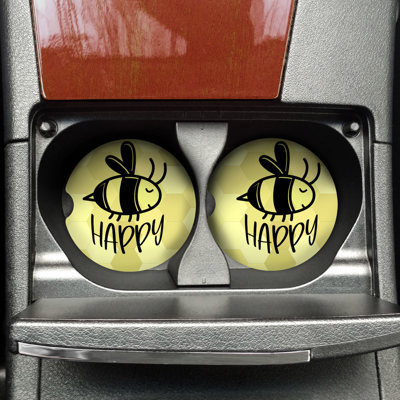 Car Coasters - Bee Happy