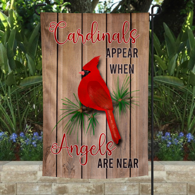 Garden Flag - Cardinals and Angels