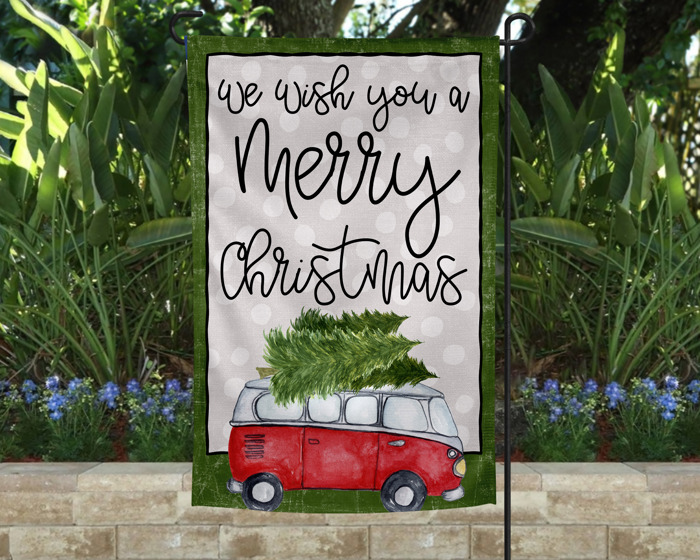 Garden Flag - We Wish You a Merry Christmas