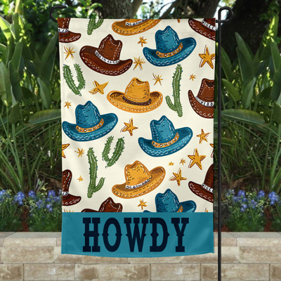 Garden Flag - Blue Howdy
