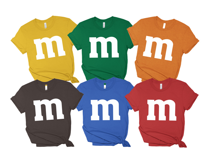 Tee - Group Halloween Costume - M shirt - 6 color options