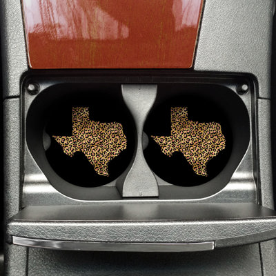 Car Coasters - Texas Leopard