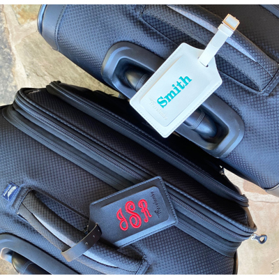Personalized Leather Luggage Tag - FREE Shipping