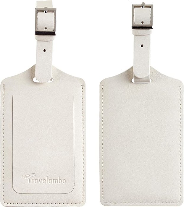 Personalized Leather Luggage Tag - FREE Shipping