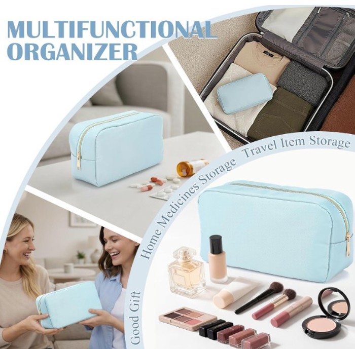 Deluxe Personalized Cosmetic Organizer Makeup or Mahjong Bag - Great Gift!
