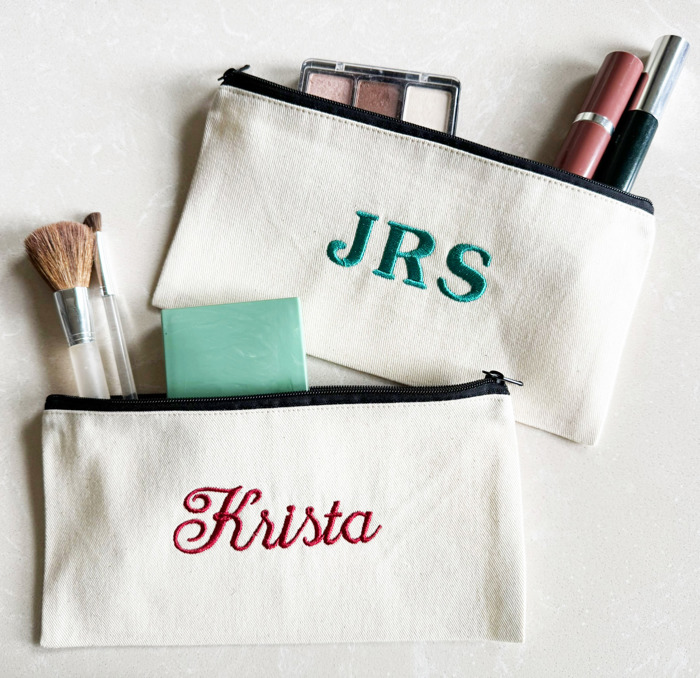 Personalized Small Accessory Bag - Many Styles! Ships FREE!
