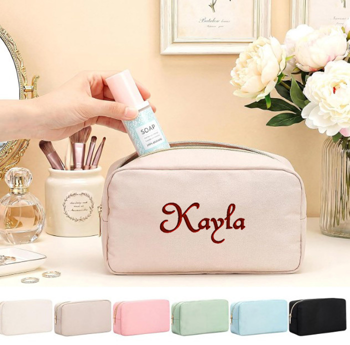 Deluxe Personalized Cosmetic Organizer Makeup or Mahjong Bag - Great Gift!