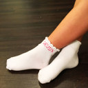  Personalized Little Girl Ruffle Top Socks