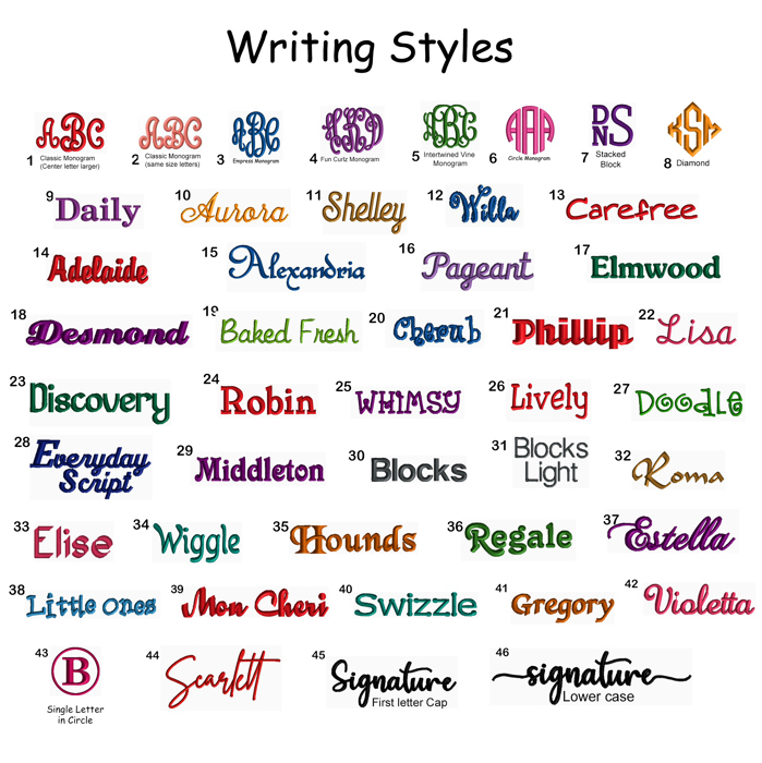 Personalized Large Cosmetic/Carry All  Bag - Many Styles!