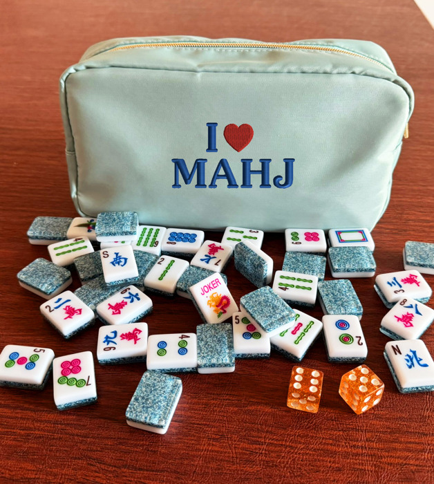 Deluxe Personalized Cosmetic Organizer Makeup or Mahjong Bag - Great Gift!