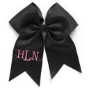 Black Personalized Hair Bow
