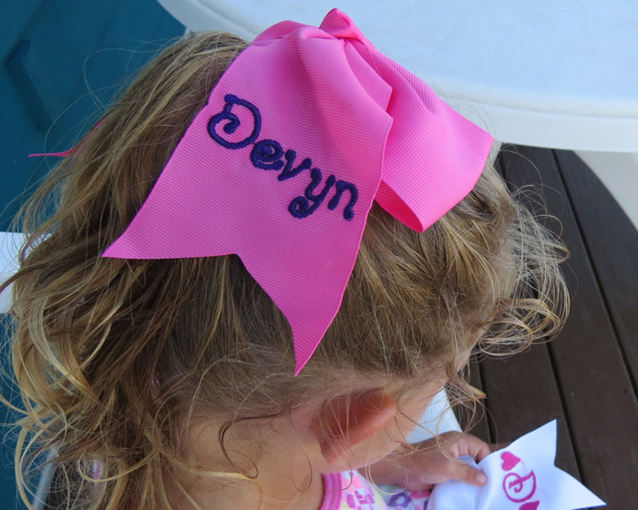 Personalized Hair Bow