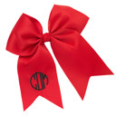 Red Personalized Hair Bow