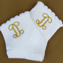  Personalized Little Girl Ruffle Top Socks