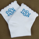  Personalized Little Girl Ruffle Top Socks