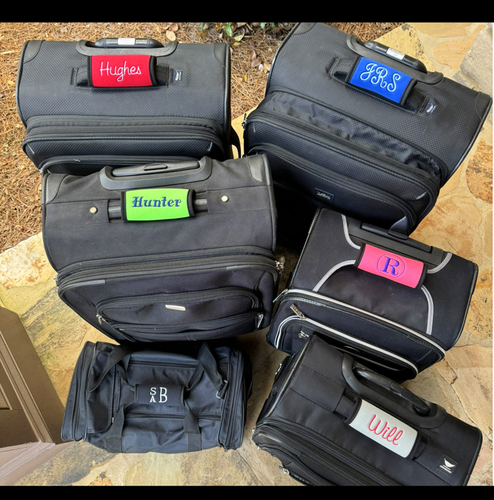 Personalized Luggage Handle Wrap - Many Colors!  FREE Shipping!