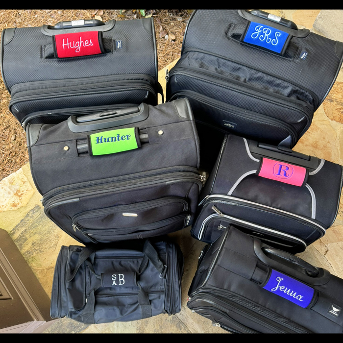 Personalized Luggage Handle Wrap - Many Colors!  FREE Shipping!