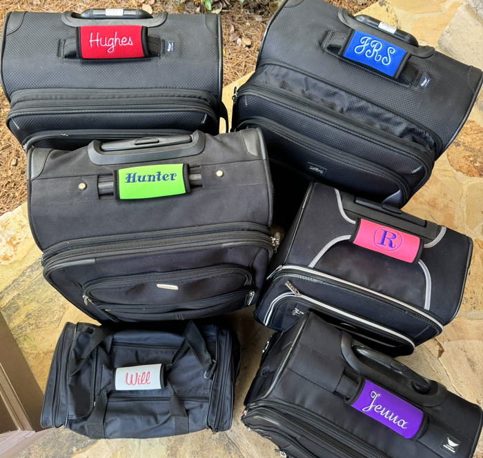 Personalized Luggage Handle Wrap - Many Colors!  FREE Shipping!