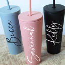  Personalized Tumbler With Lid and Straw, Bridesmaids Gifts, Large 24 oz Acrylic Tumbler, Skinny Tumbler, Personalized Gift, Teacher Gift