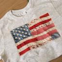  American Flag Faux Texture Patchwork Shirt, Vintage USA Flag Tee, Patriotic Cottagecore Quilt Style Shirt, Fourth of July Shirt, Rustic Americana Gift